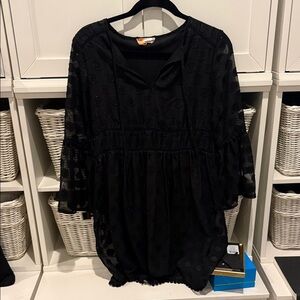 ALTARD STATEBlack Sheer Polka Dot Blouse